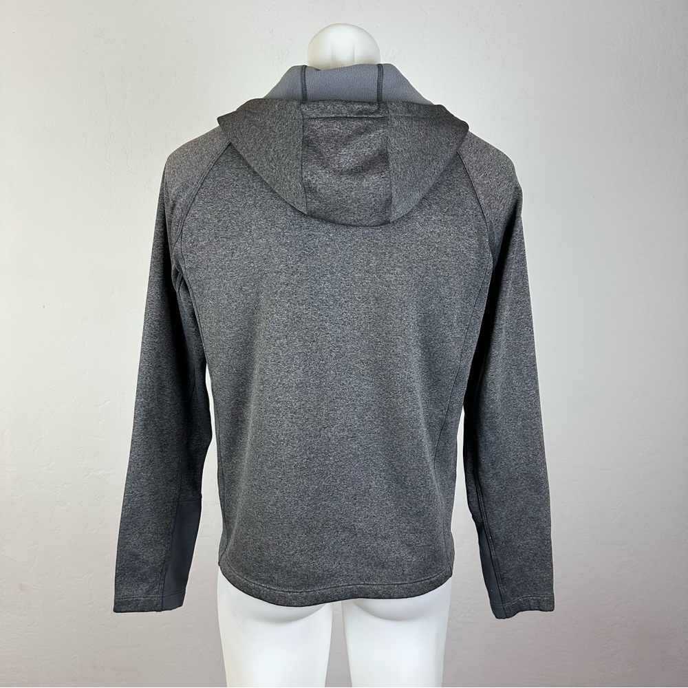 The North Face Gray Hooded Fleece with Orange Accents - Picture 6 of 7